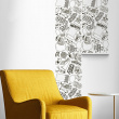 Self-adhesive wallpaper for colouring in