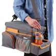 Storage bag with cooling compartment