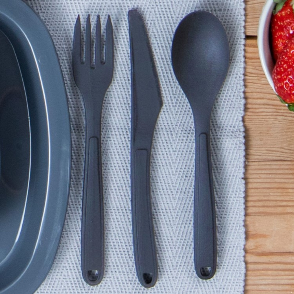 ECO-plastic cutlery, 4 pcs in the group House & Home / Sustainable Living / Reusable items at SmartaSaker.se (13510)