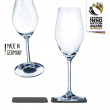Magnetic champagne glasses in crystal Silwy, 2-pack