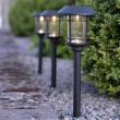 Solar cell powered walkway lighting, 3-pack