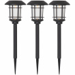 Solar cell powered walkway lighting, 3-pack