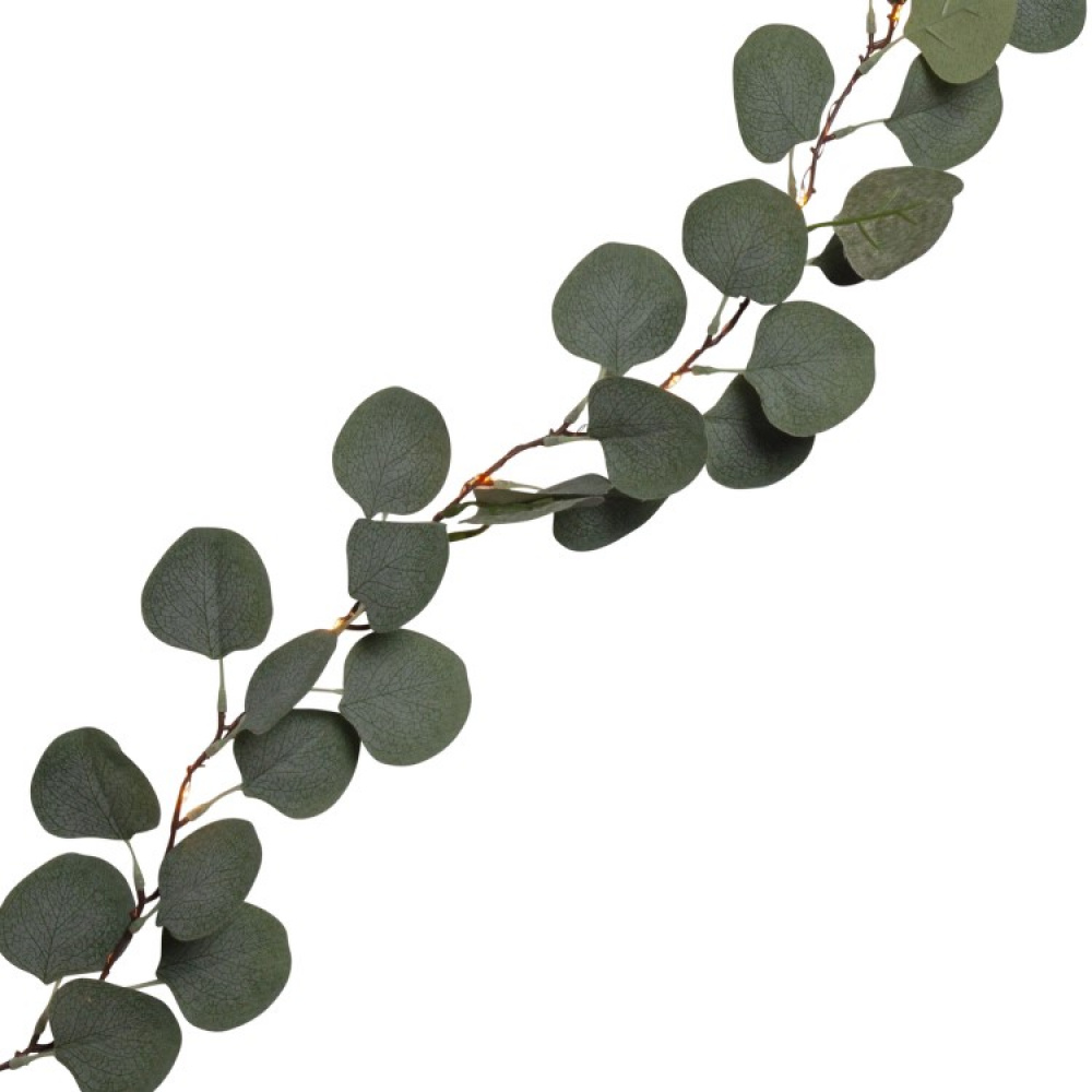 Battery-powered string lights with eucalyptus leaves in the group Lighting / Indoor lighting / Indoor decorative lighting at SmartaSaker.se (13531)