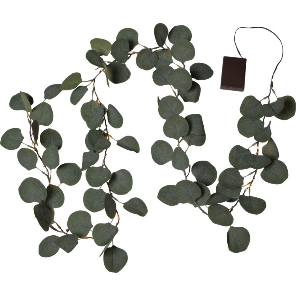 Battery-powered string lights with eucalyptus leaves in the group Lighting / Indoor lighting / Indoor decorative lighting at SmartaSaker.se (13531)