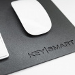 Desk pad with QI-charging