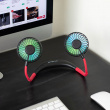 Rechargeable handsfree fan