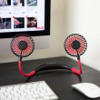 Rechargeable handsfree fan