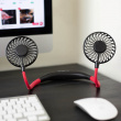 Rechargeable handsfree fan