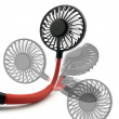 Rechargeable handsfree fan