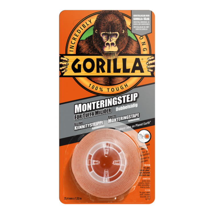 Double-sided Gorilla Tape in the group Leisure / Mend, Fix & Repair / Tape and glue at SmartaSaker.se (13557)