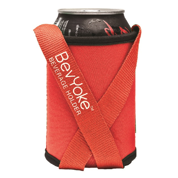 Isolating beverage holder with neck strap SmartaSaker