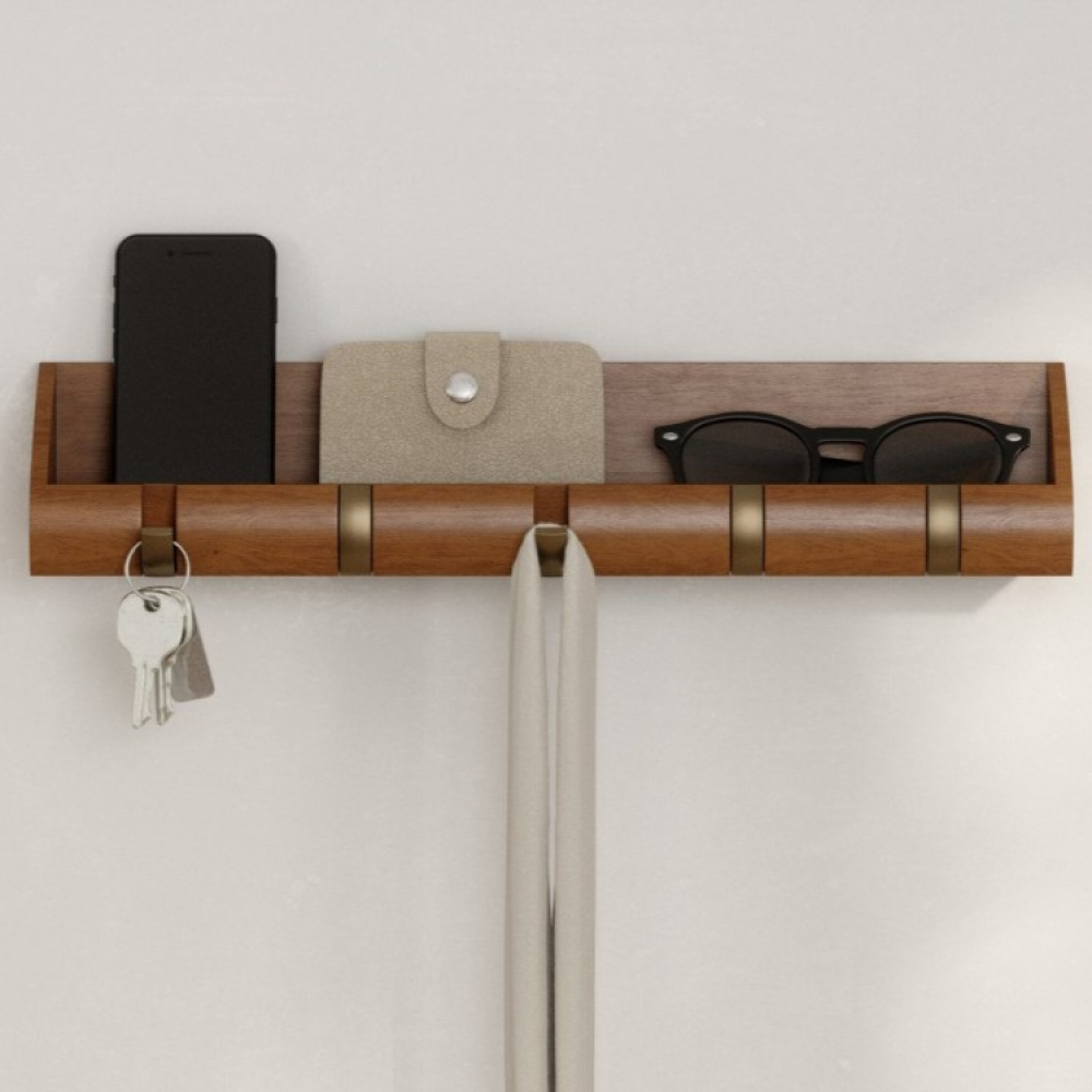 Shelf with hooks in the group House & Home / Interior at SmartaSaker.se (13600)