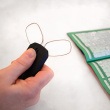 Foldable Reading Glasses with a keyring, Brown