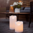 Large block candle for outdoors use