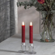 Short battery-driven candles, Red 2-pack Short battery-driven candles, Red 2-pack