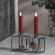 Short battery-driven candles, Red 2-pack