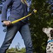 Collapsible ball thrower