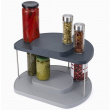 Rotating spice rack, 2 shelves