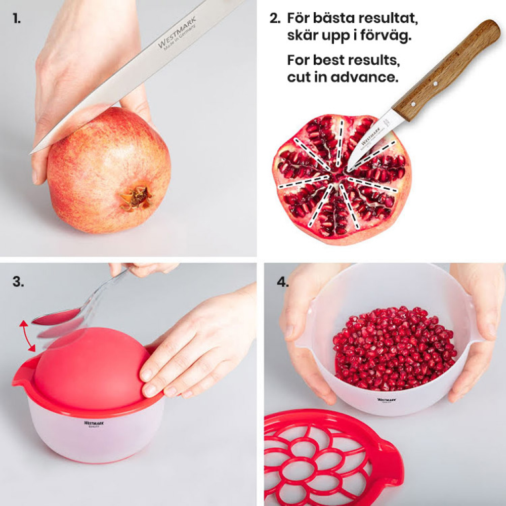 Pomegranate Deseeder & Cutter: Fruit Prep Made Easy!