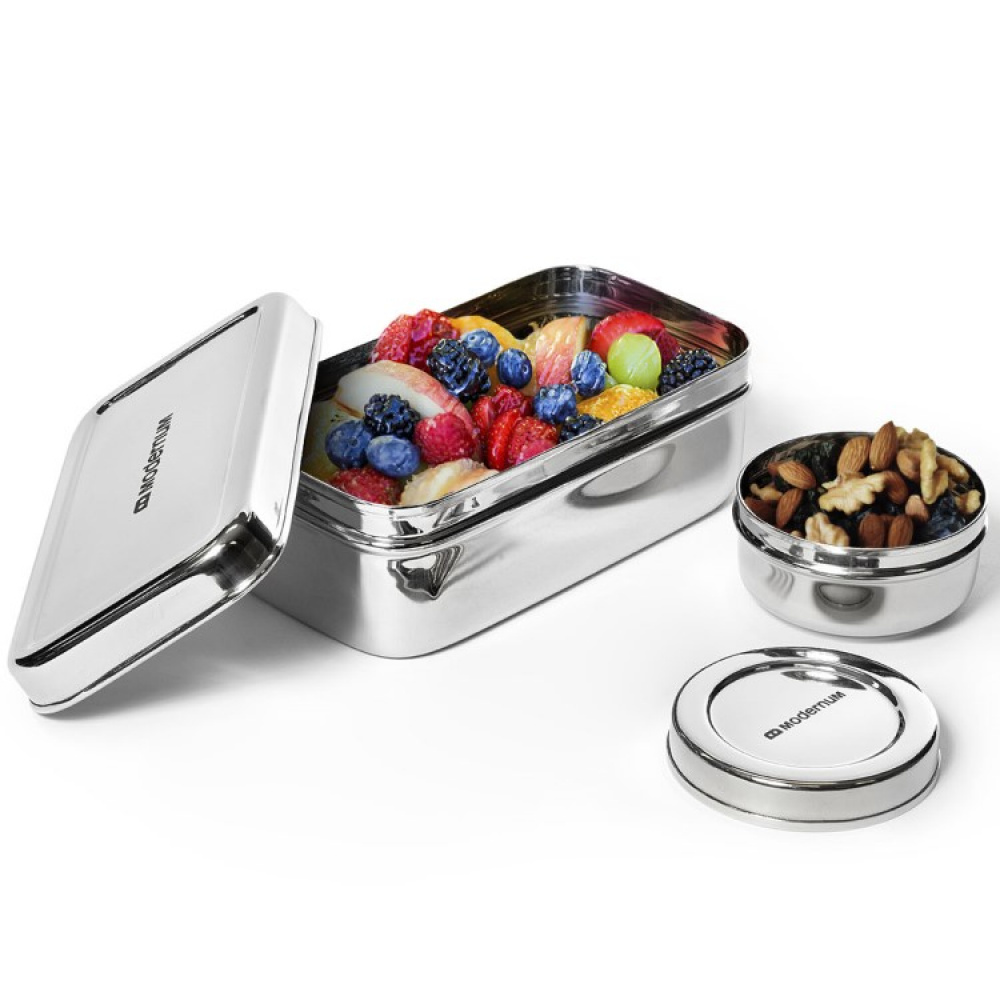 Lunch box kit in stainless steel - Modernum lunch box