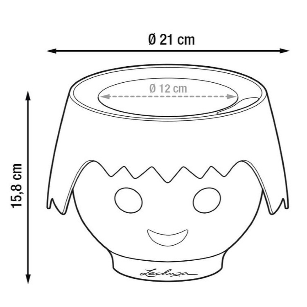 Self-watering plant pot, Face in the group House & Home / Garden / Irrigation at SmartaSaker.se (13720)