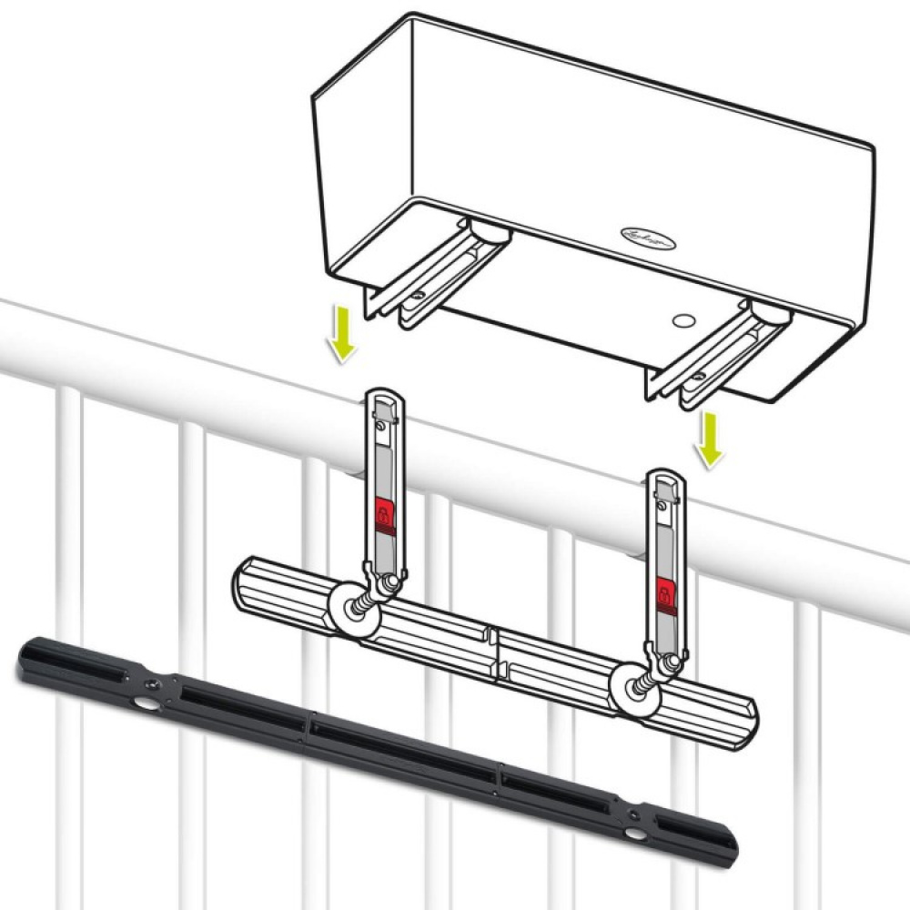 Balcony bracket stabilization rail in the group at SmartaSaker.se (13725)