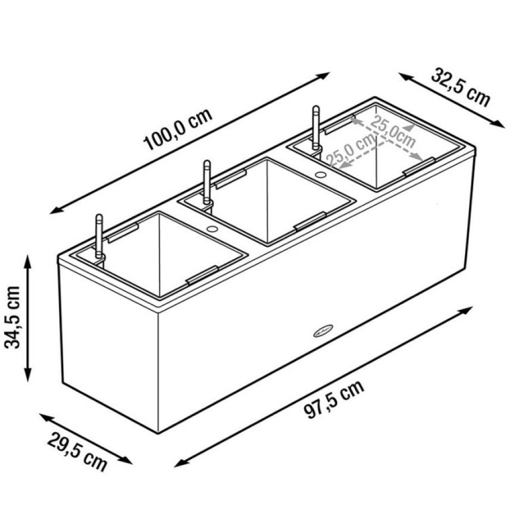 Self-watering planter box in the group House & Home / Garden / Irrigation at SmartaSaker.se (13727)