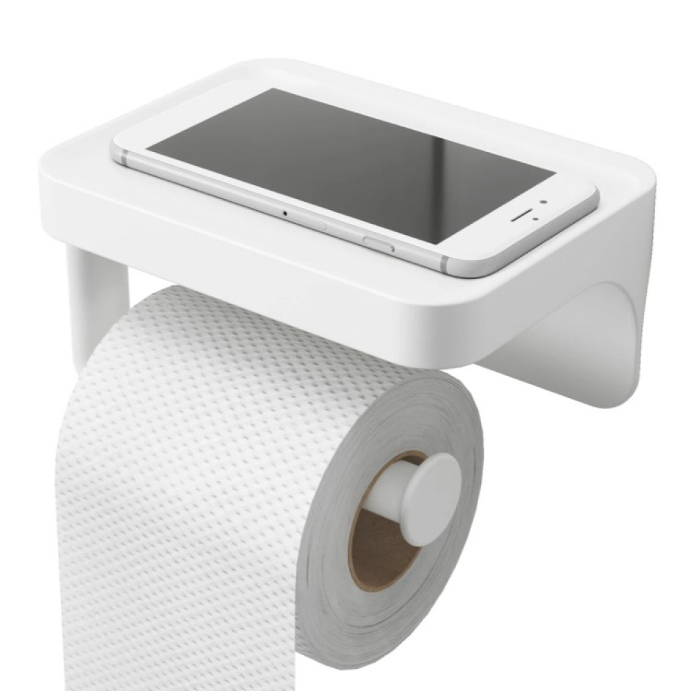 Toilet roll holder with shelf in the group House & Home / Bathroom / Toilets and sinks at SmartaSaker.se (13802)