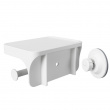 Toilet roll holder with shelf
