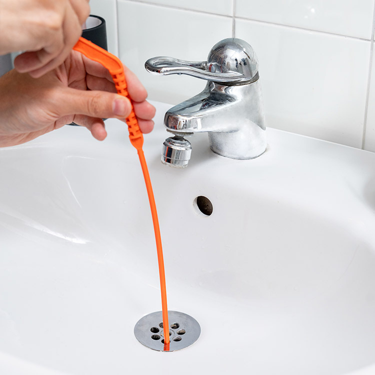 Fast Unclog Hair Sink Tub Drain Brush Snake Cleaning Drain Hair