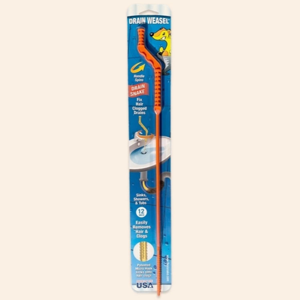 Pack of 2 Drain UnBlocker Stick Tool Hair Remover Sink Shower Bath Cleaner  Snake