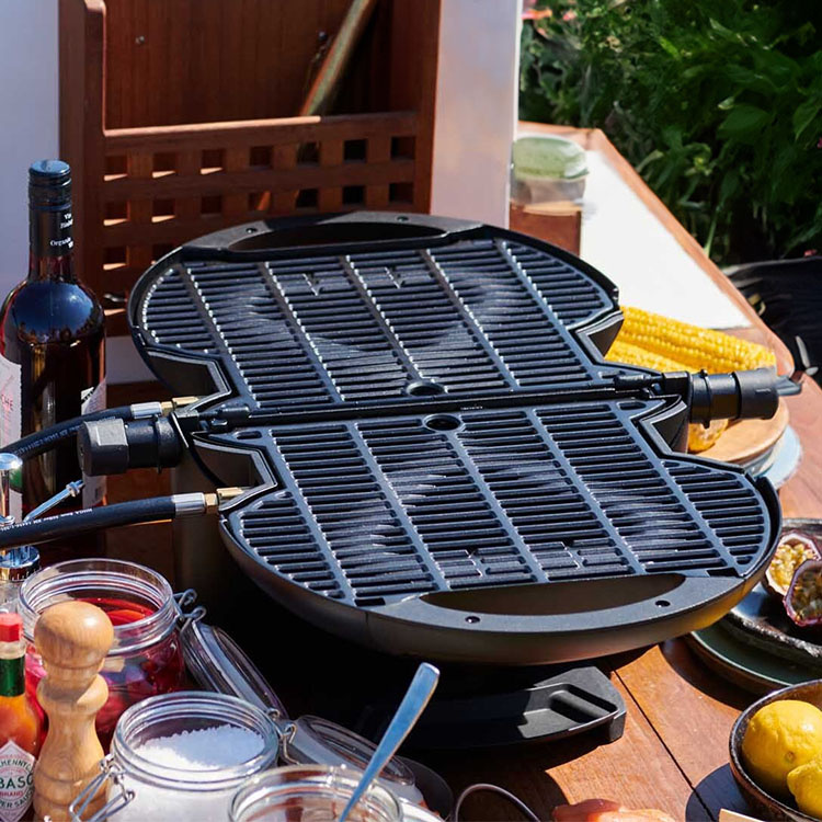 SEARCHI Stainless Steel BBQ Cooking Grill Basket Portable Accessories,  Outdoor Round Barbecue Grill Grate, BBQ Tools Camping Picnic Cookware for  Grilling Vegetables Fishes Shrimp 