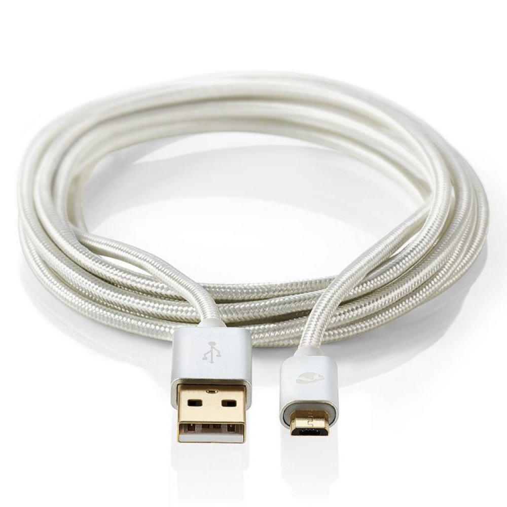 Long USB cable in fabric in the group House & Home / Electronics / Cables & Adapters at SmartaSaker.se (13894)