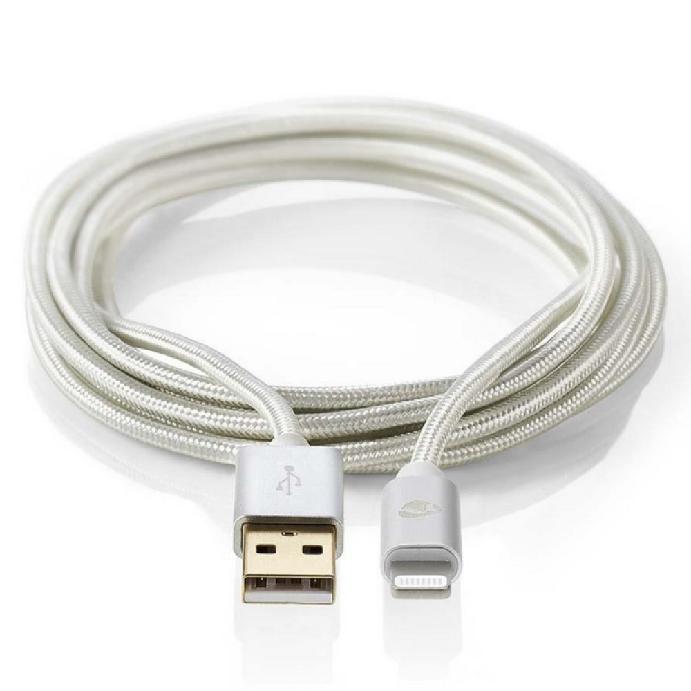 Long USB cable in fabric in the group House & Home / Electronics / Cables & Adapters at SmartaSaker.se (13894)