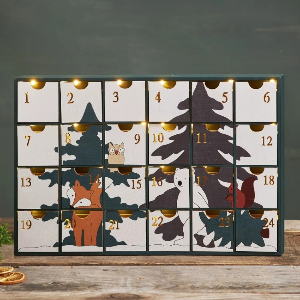 Wooden Advent Calendar House in the group Holidays / Advent & Christmas / Christmas decorations at SmartaSaker.se (13896)
