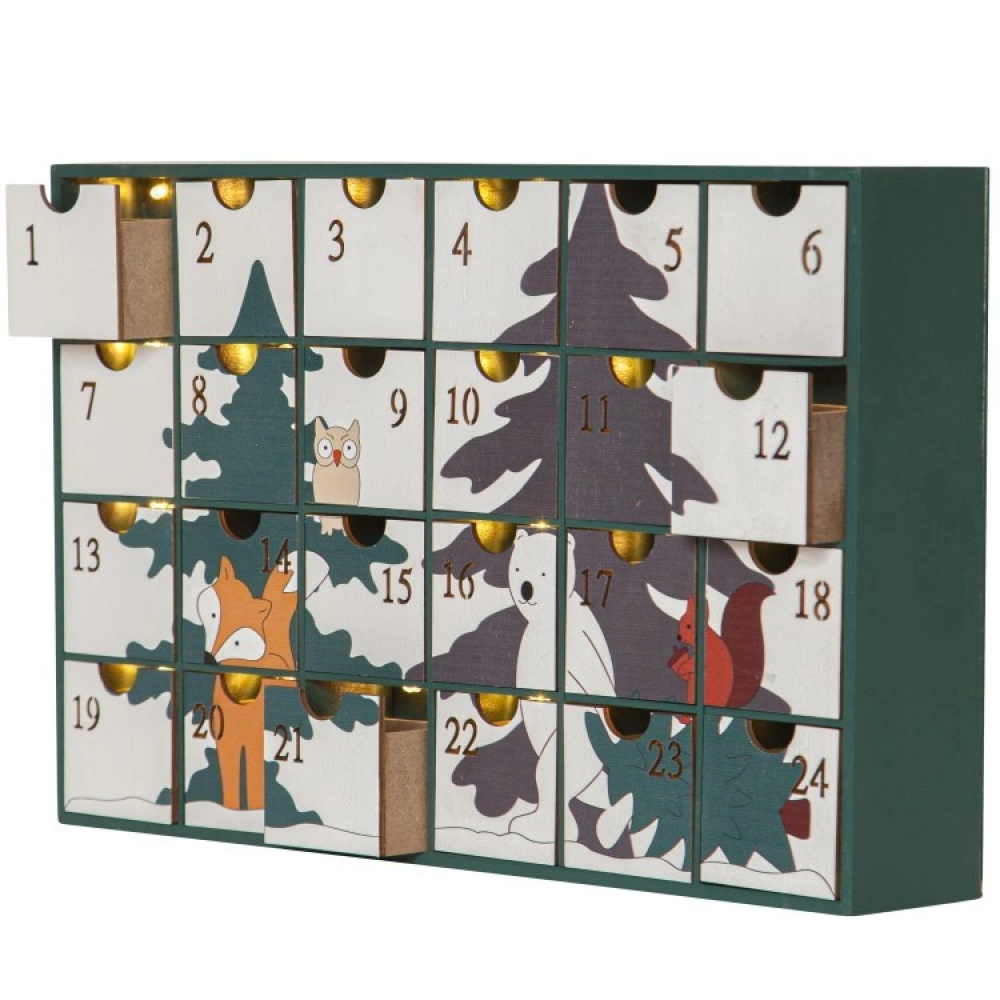 Wooden Advent Calendar House in the group Holidays / Advent & Christmas / Christmas decorations at SmartaSaker.se (13896)