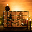 Wooden Advent Calendar House
