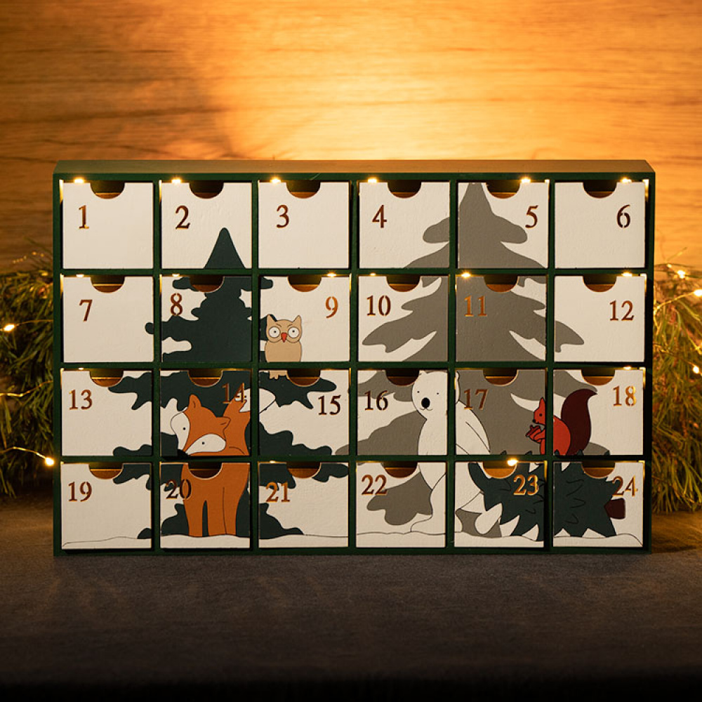 Wooden Advent Calendar House in the group Holidays / Advent & Christmas / Christmas decorations at SmartaSaker.se (13896)