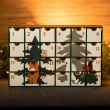 Wooden Advent Calendar House
