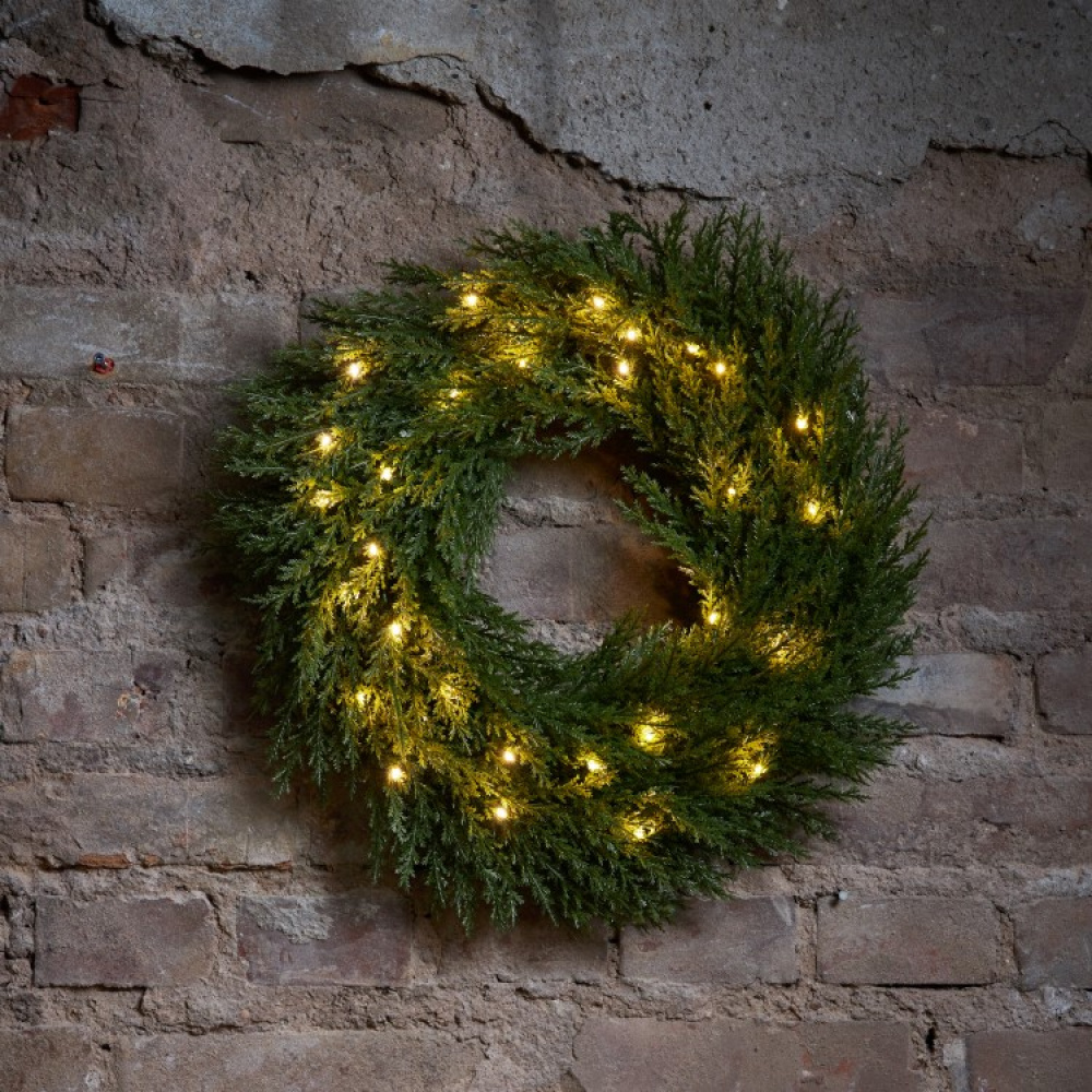Christmas wreath with lighting & battery Door wreath Christmas