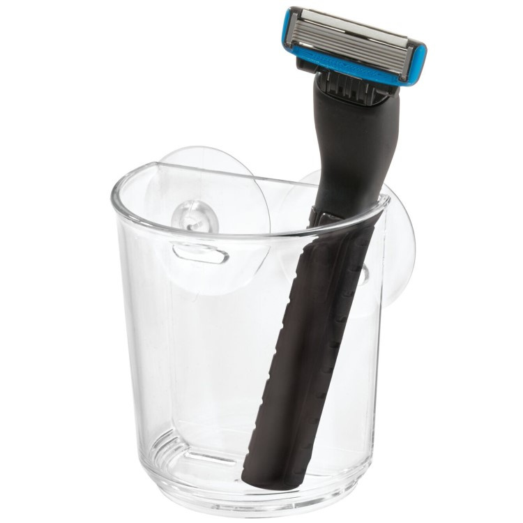 Bathroom cup with suction attachment in the group House & Home / Bathroom / Bathroom storage at SmartaSaker.se (13923)