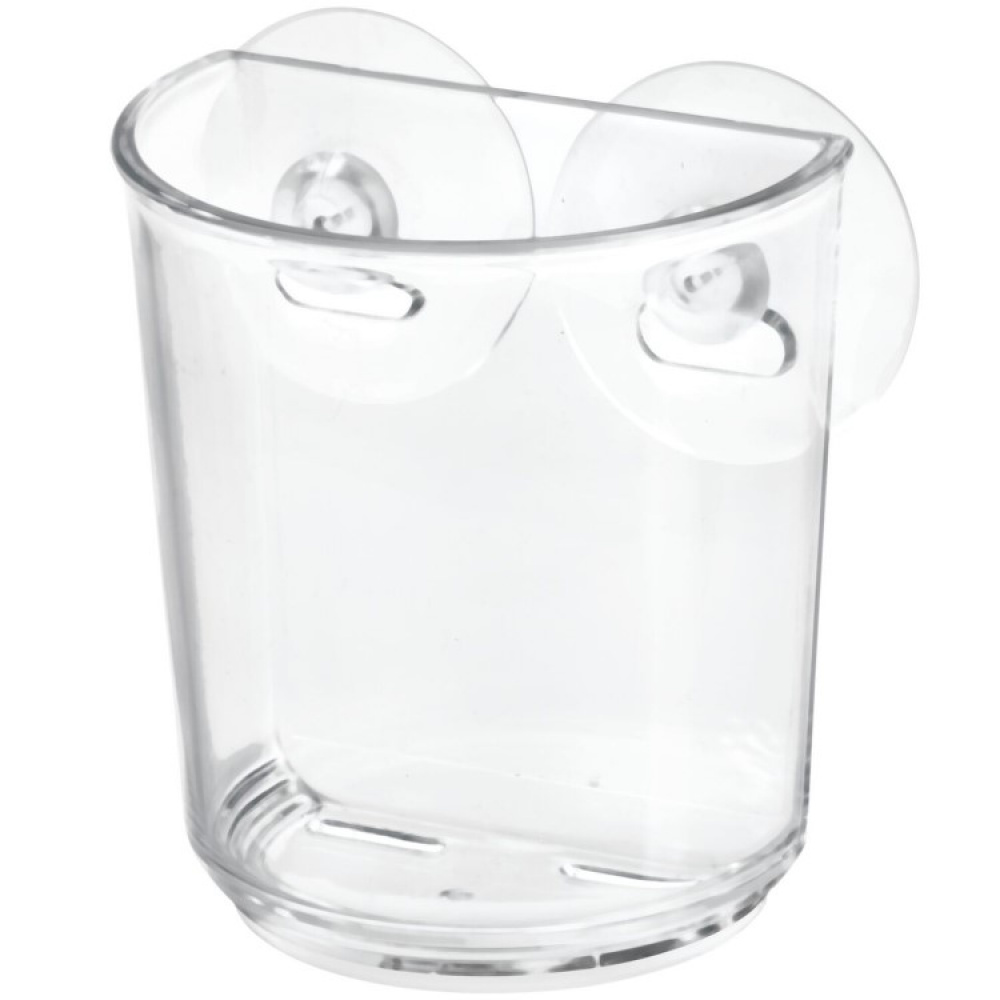 Bathroom cup with suction attachment in the group House & Home / Bathroom / Bathroom storage at SmartaSaker.se (13923)