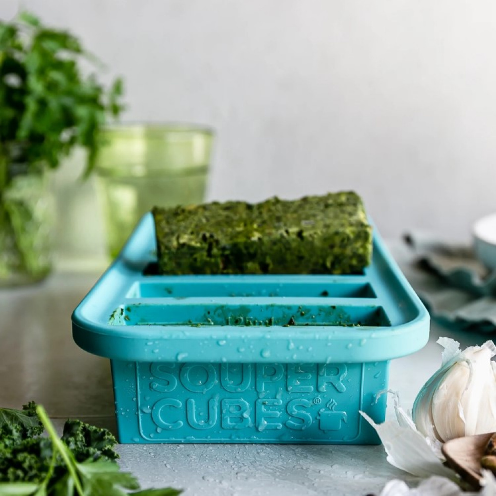 Freeze meals in silicone bakeware to store more foodsicles in limited space