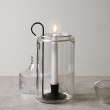 Candle holder with glass jar