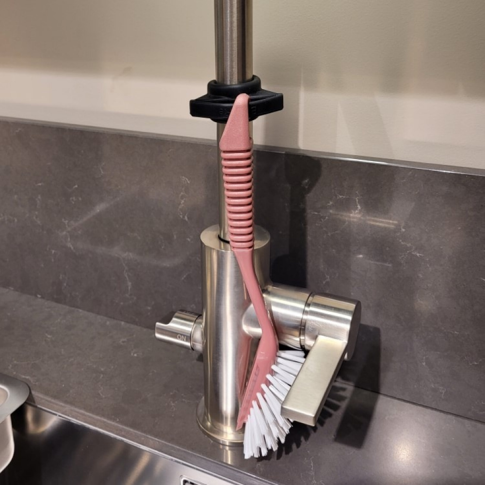 Washing up brush holder for the tap - holder for dish brush