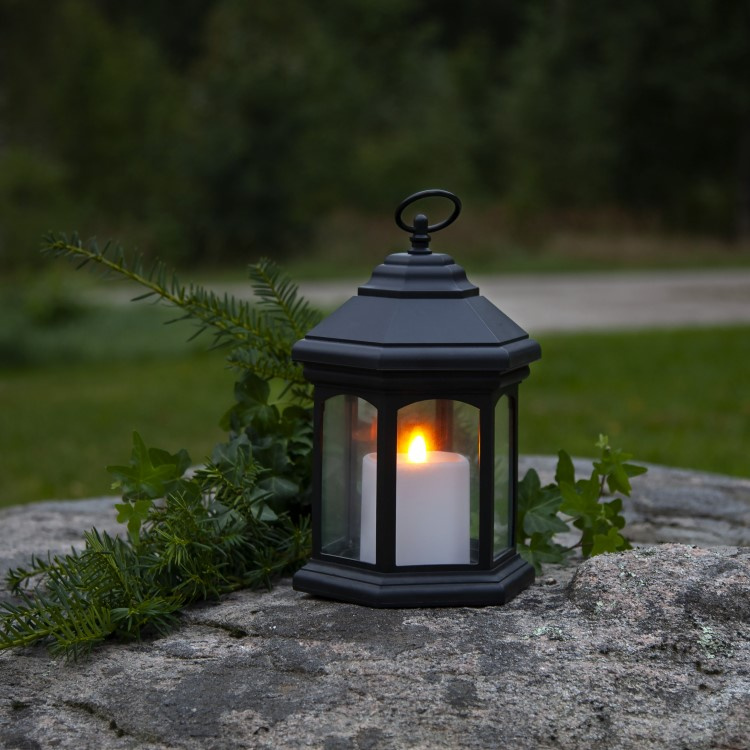 Battery operated outdoor light with timer in the group Lighting / Outdoor lighting / Pillar candles and lanterns at SmartaSaker.se (13949)