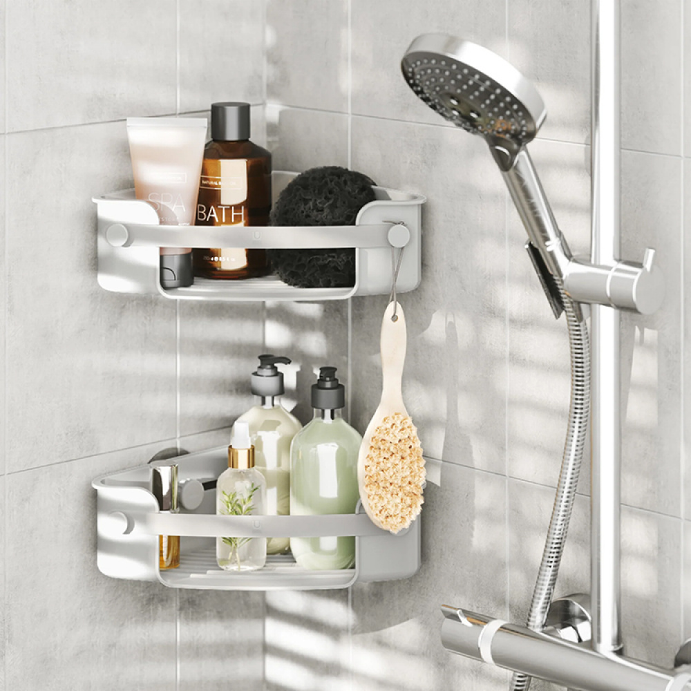 Self-adhesive corner shelf in the group House & Home / Bathroom / Bathroom storage at SmartaSaker.se (13965)