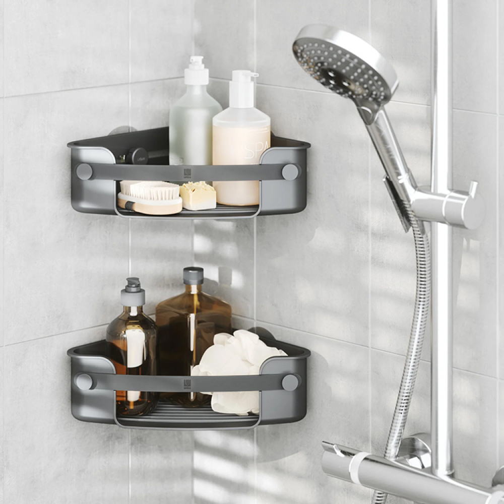 Self-adhesive corner shelf in the group House & Home / Bathroom / Bathroom storage at SmartaSaker.se (13965)