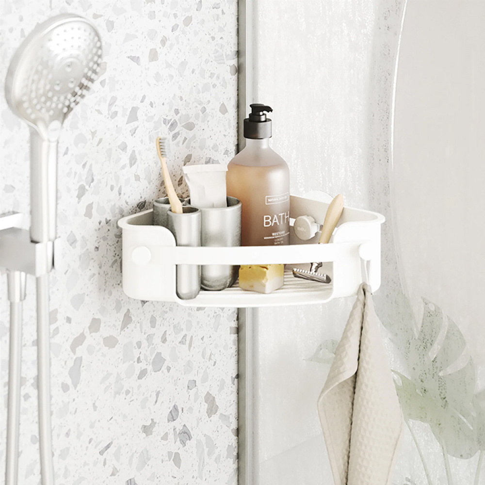 Self-adhesive corner shelf in the group House & Home / Bathroom / Bathroom storage at SmartaSaker.se (13965)