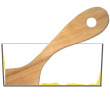 Thin butter knife with straight edges
